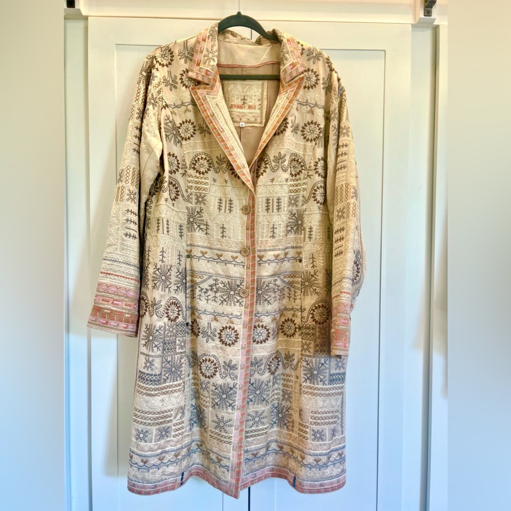 Johnny Was Peiter Linen Blend trench Coat